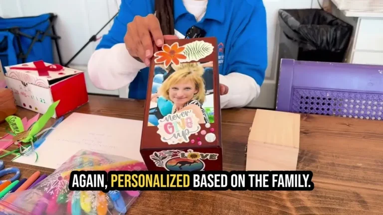 Creating Family Memory Boxes at Valerie’s House