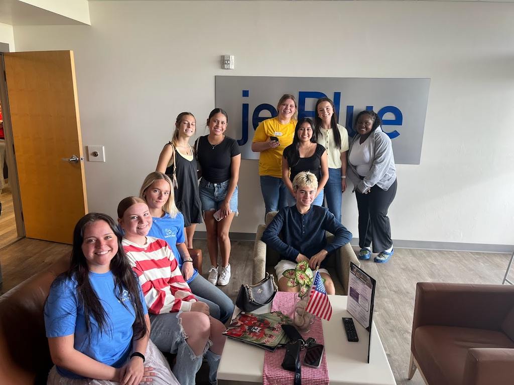 Valerie’s House Teen Ambassadors visit JetBlue Park together.