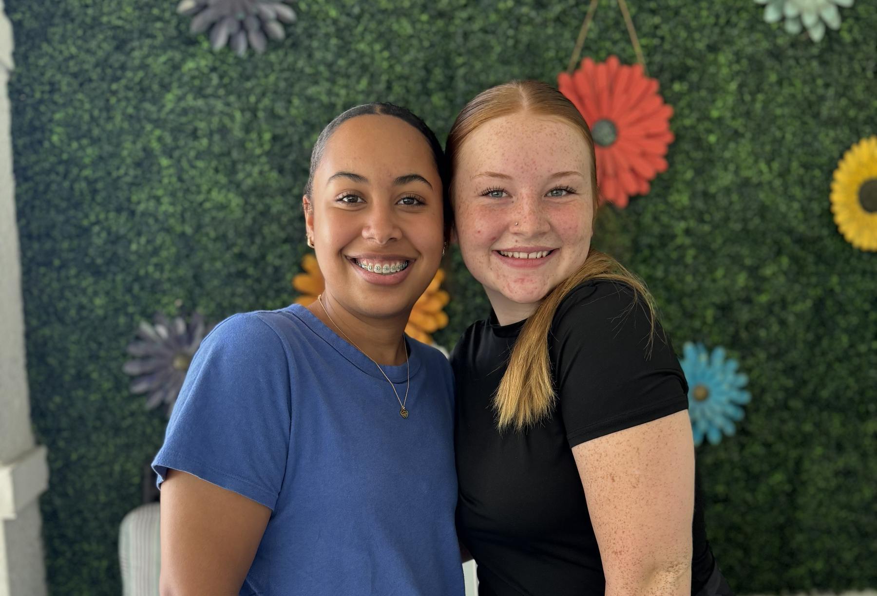 Piper and Ava, Valerie's House Teen Ambassadors, at the Fort Myers Family is Forever Home